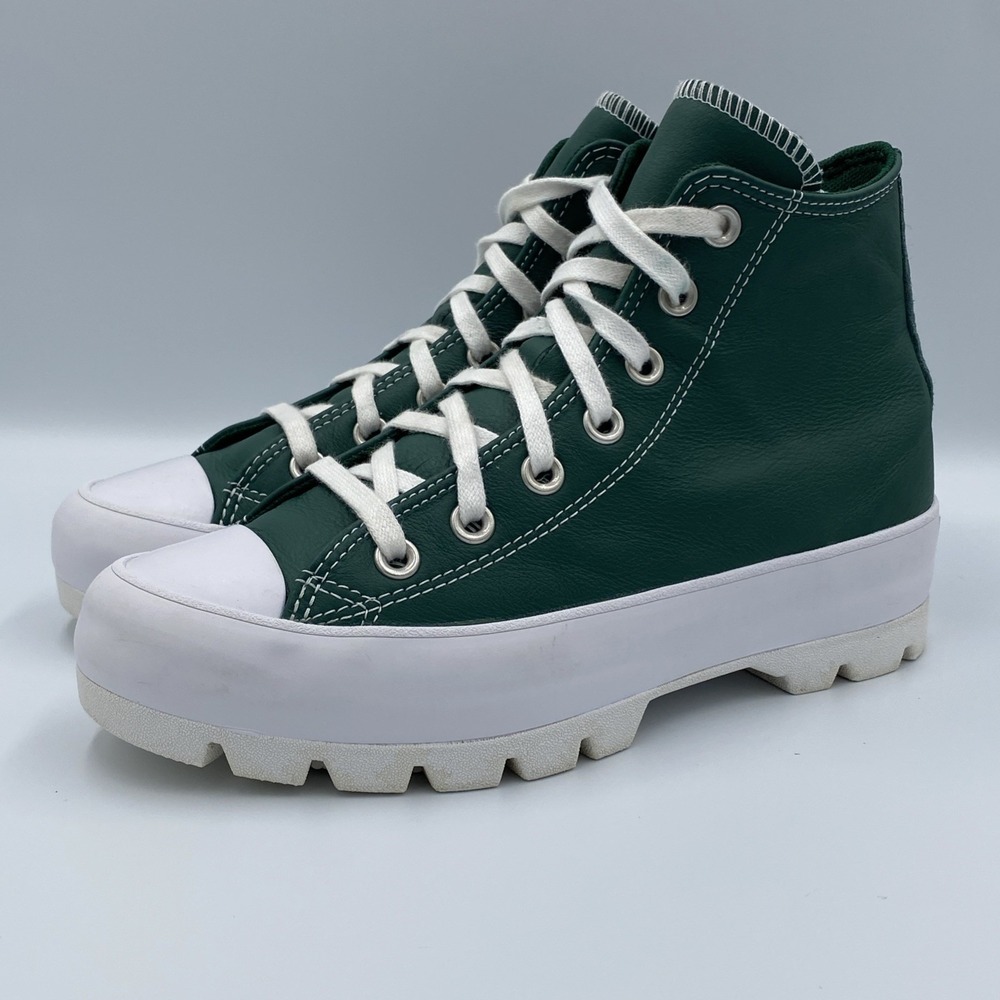 Converse Chuck Taylor All Star Lugged Platform Women's 6.5 Dark Green Leather